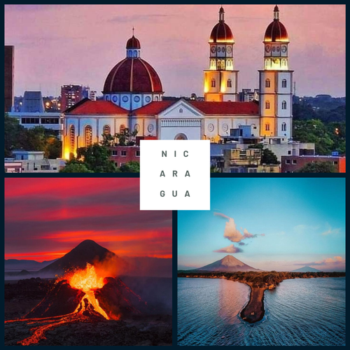 collage de imágenes de Nicaragua